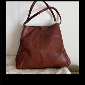 Chic Brown Leather Shoulder Bag